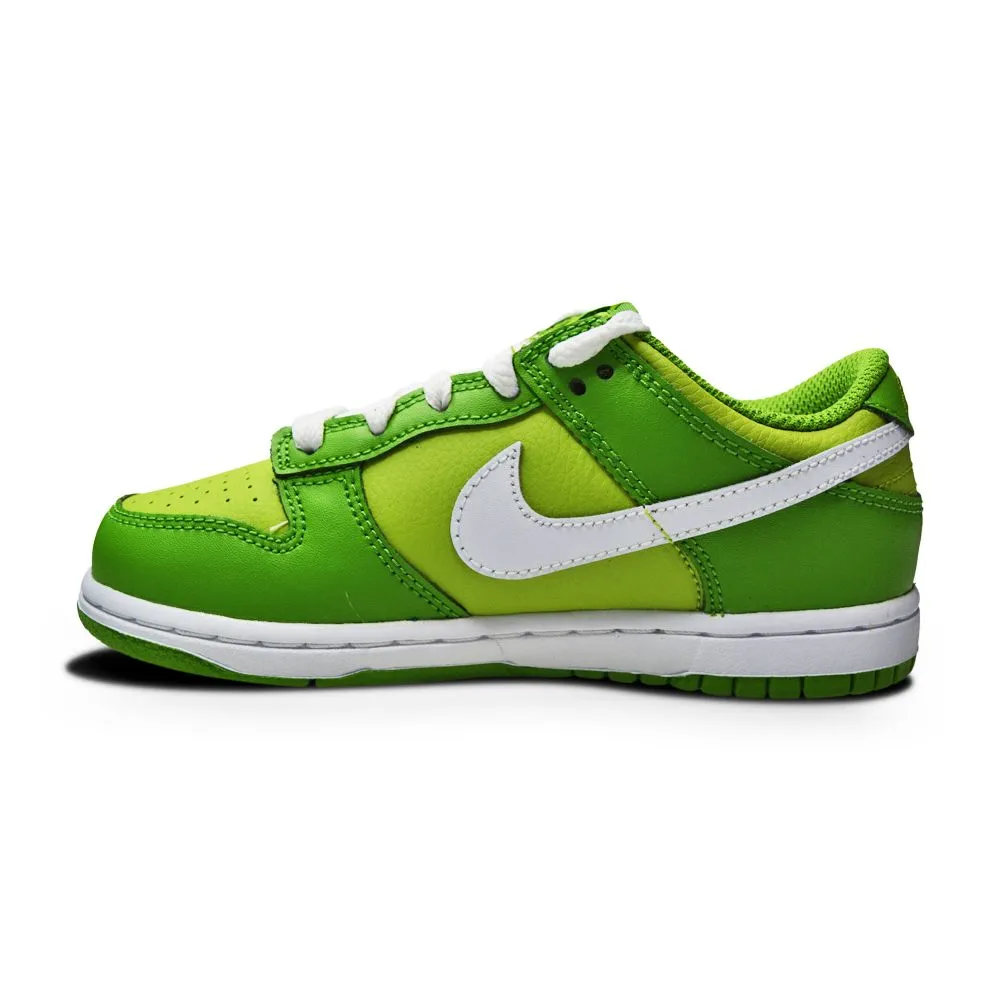 Kids Nike Dunk Low (PS) - DH9756 301 -  Chlorophyll White Vivid Green