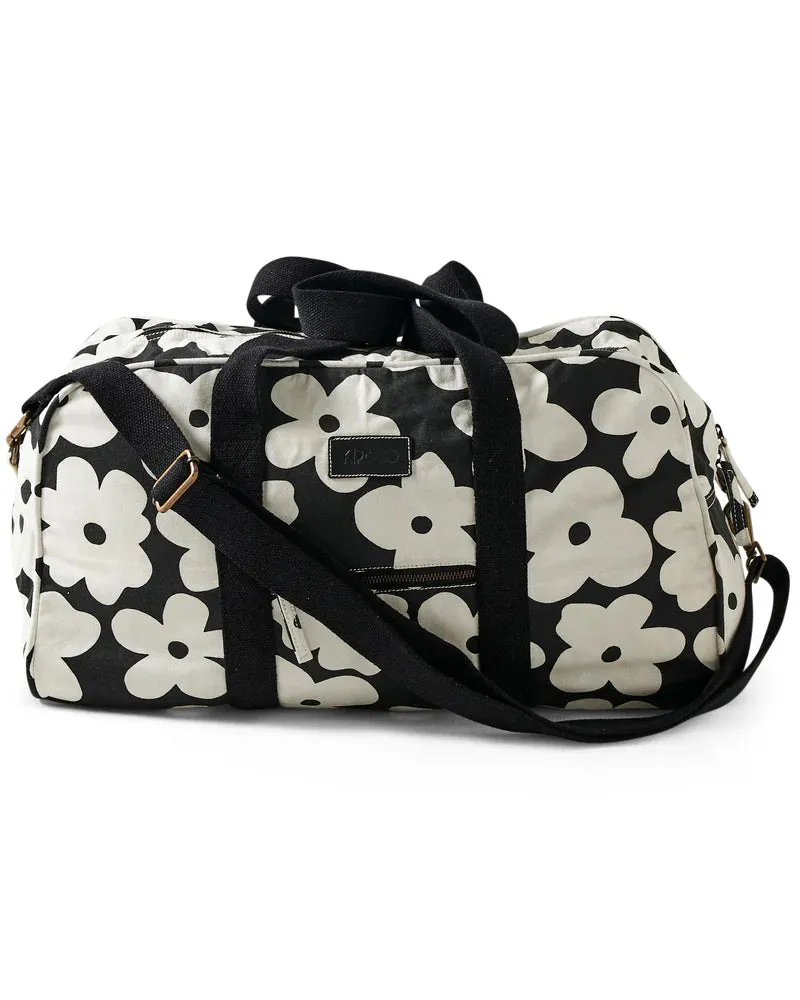 KIP & Co. Flower Face Tartan Duffle Bag