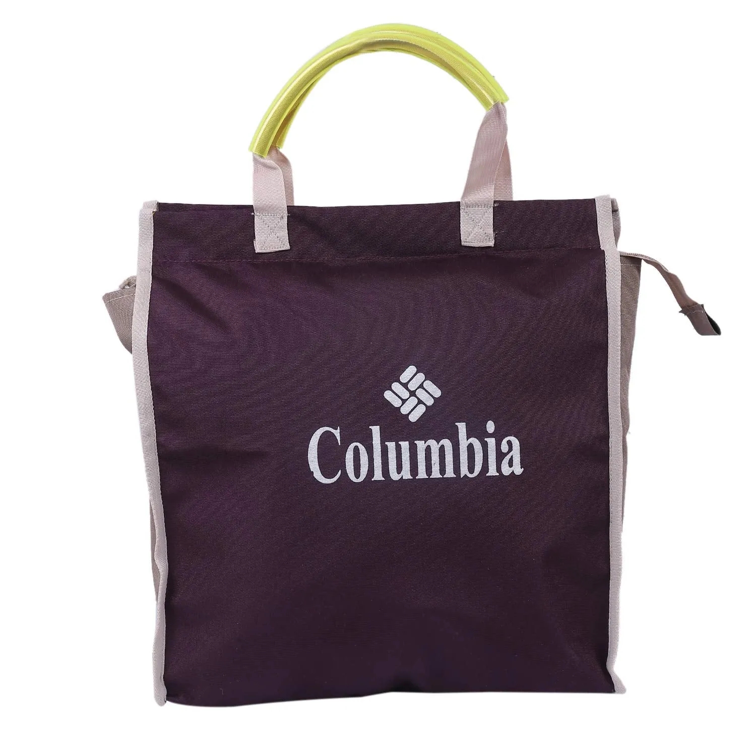 Kuber Industries Rexine 1 Piece Shopping Bag (Brown) -CTKTC6289