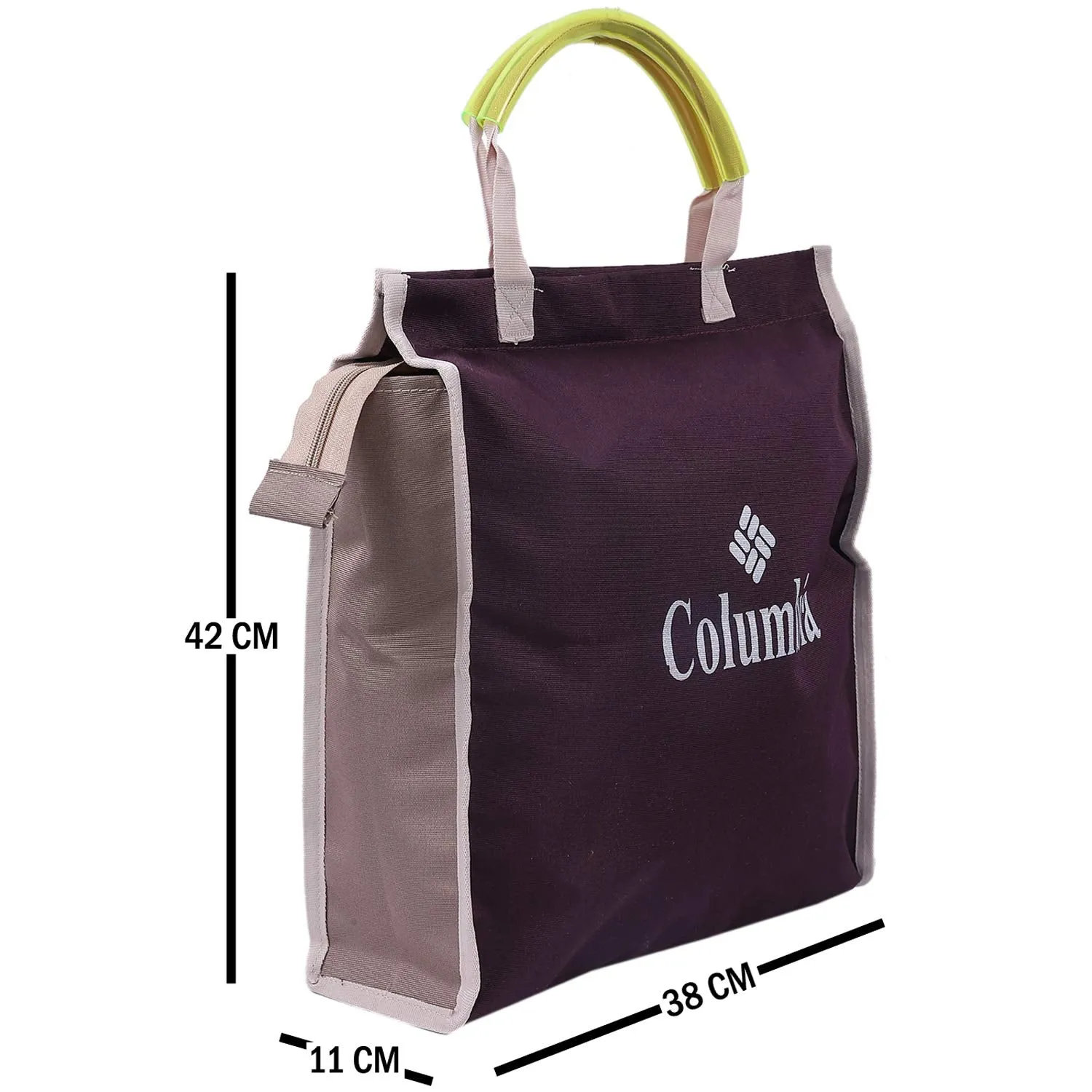 Kuber Industries Rexine 1 Piece Shopping Bag (Brown) -CTKTC6289