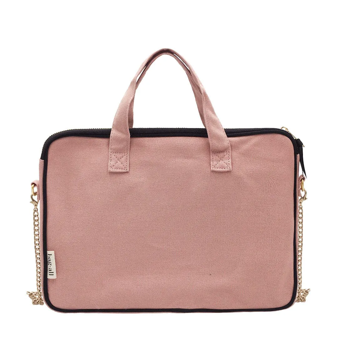 Laptop Case 13", Chain & Charger Pocket, Pink/Blush