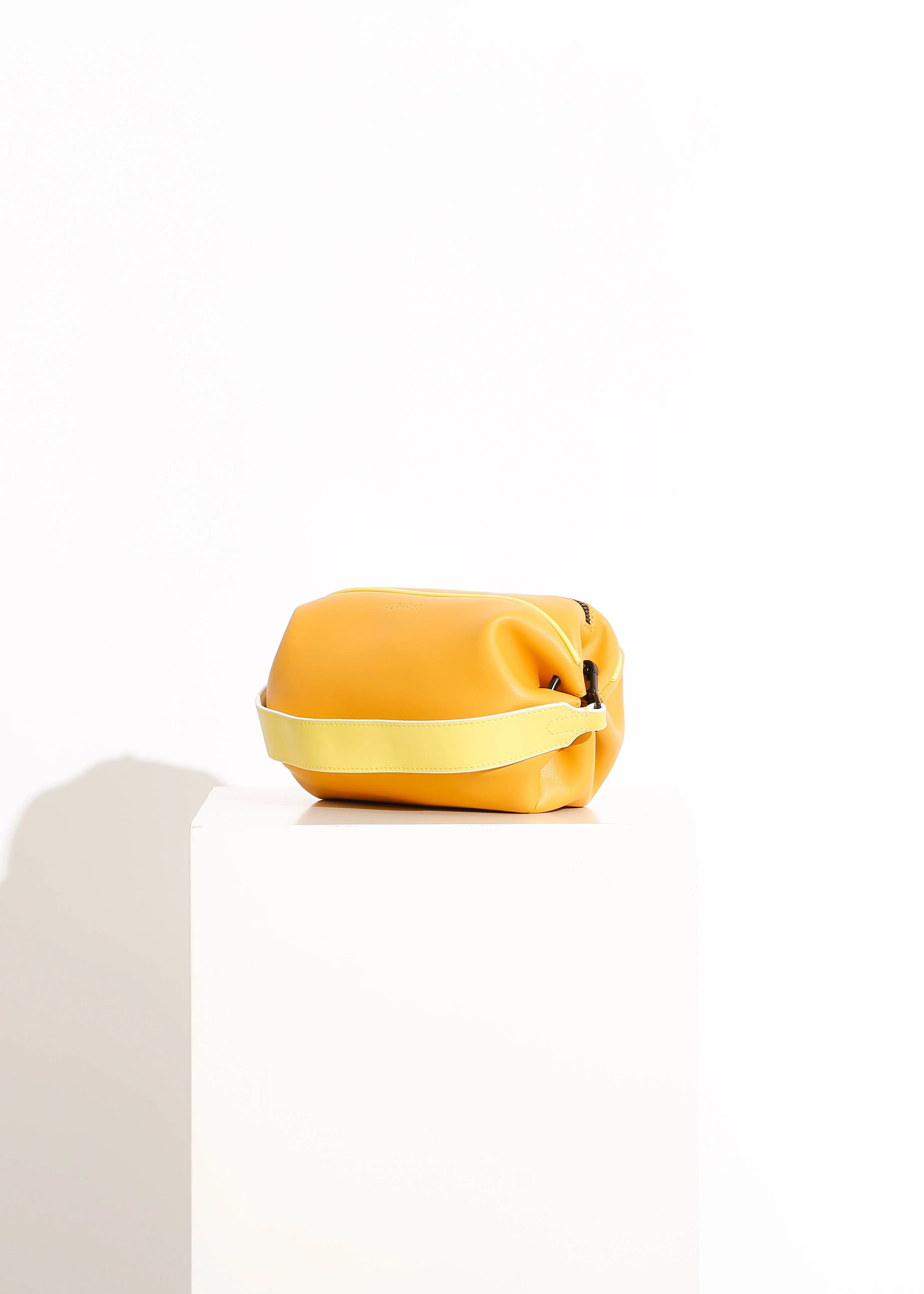 LENA BAG / TANGERINE-WHITE-BRIGHT YELLOW