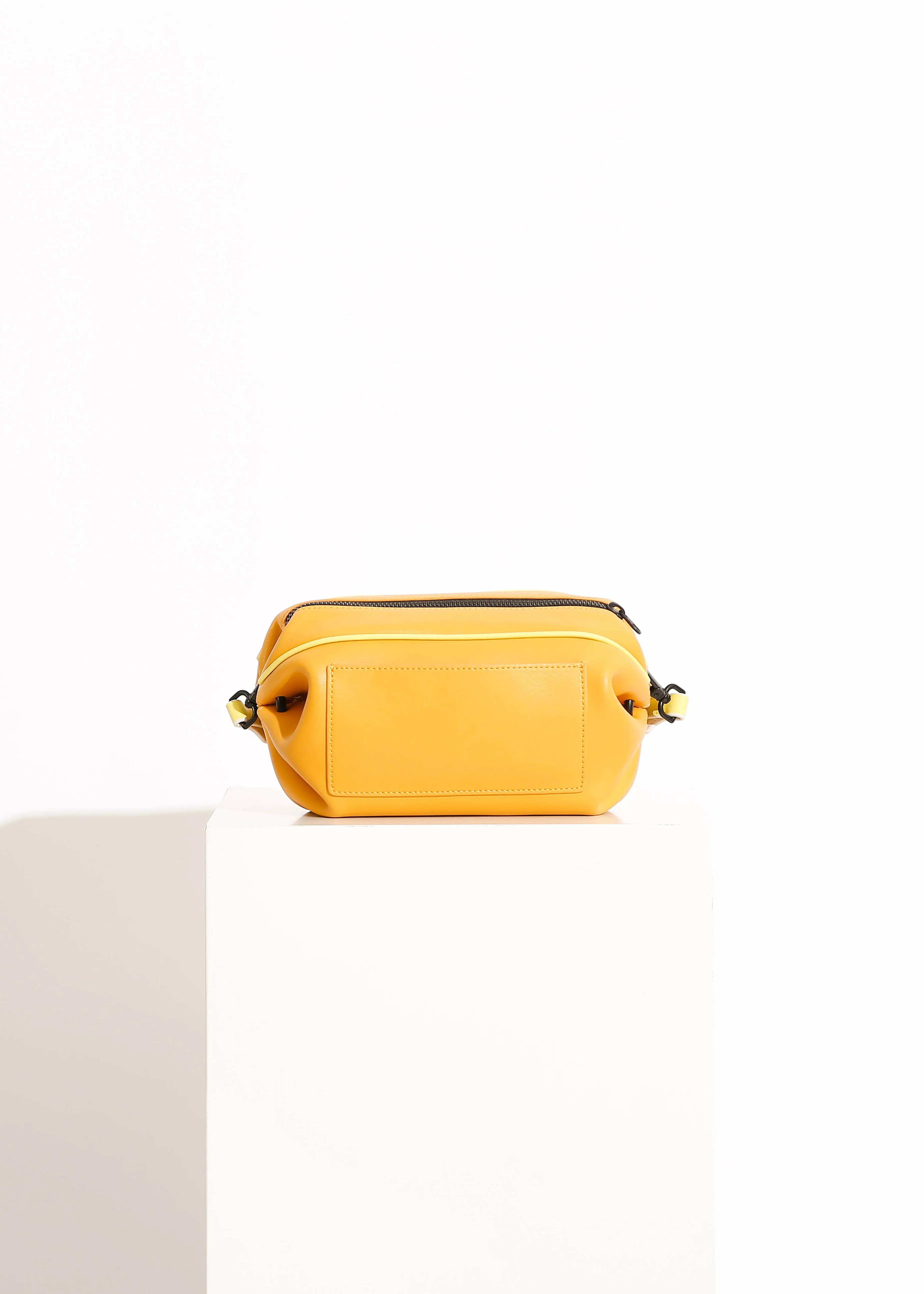 LENA BAG / TANGERINE-WHITE-BRIGHT YELLOW