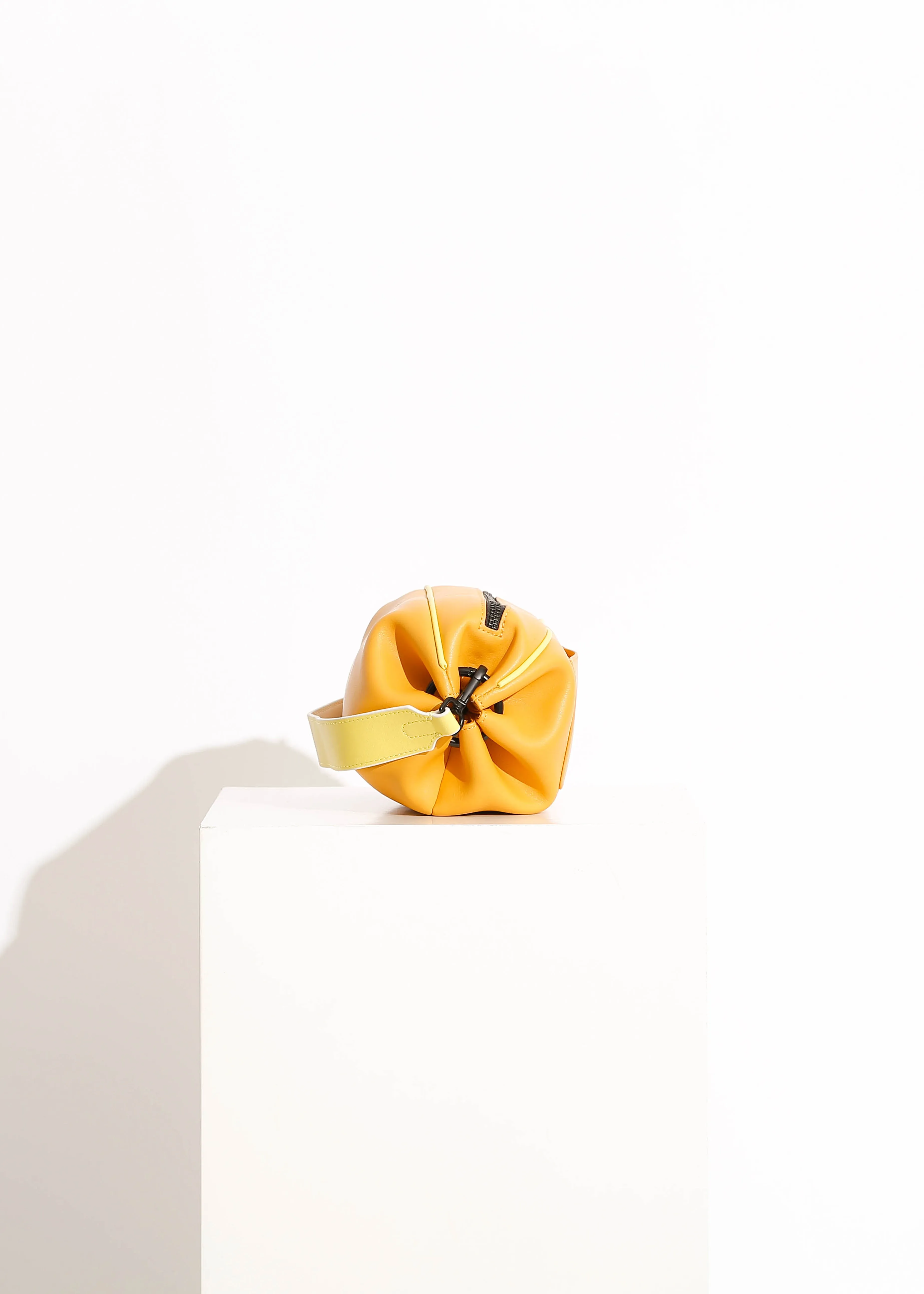 LENA BAG / TANGERINE-WHITE-BRIGHT YELLOW