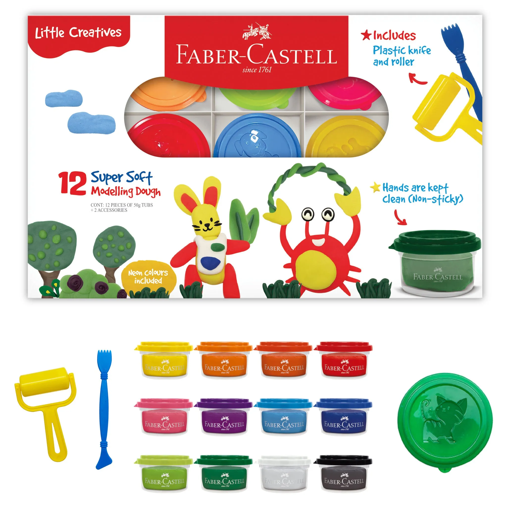 Little Creatives 12 Super Soft Modeling Dough - #370812