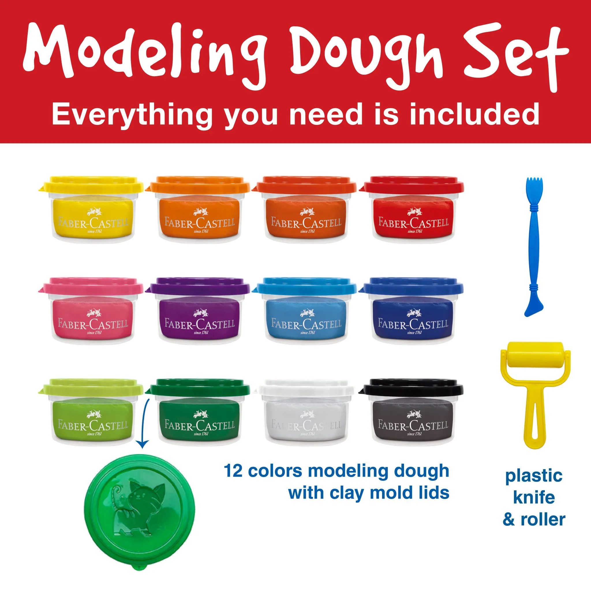 Little Creatives 12 Super Soft Modeling Dough - #370812