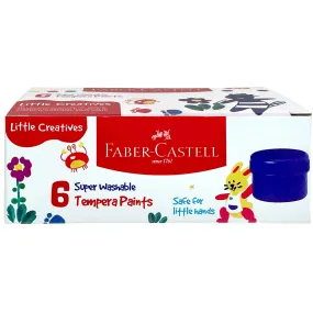 Little Creatives 6 Super Washable Tempera Paints - #144106