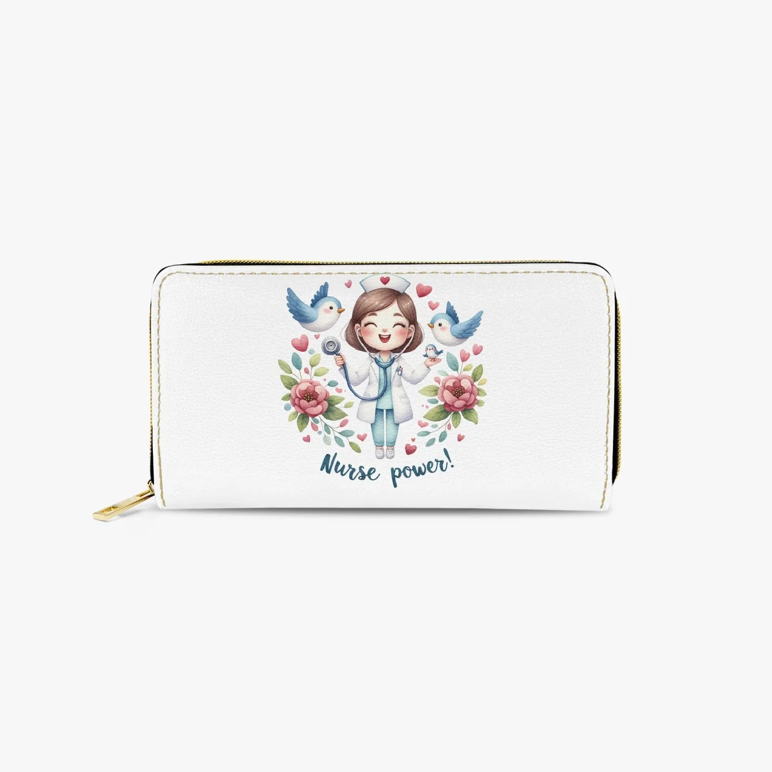 Long Type Zipper Purse - Nurse