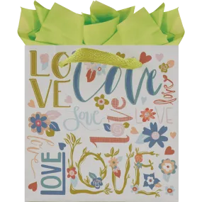 LOVE PETITE SQUARE GIFT BAG