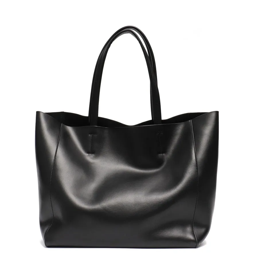 Luxury Fashionable Women's Large Capacity Leather Tote Bags