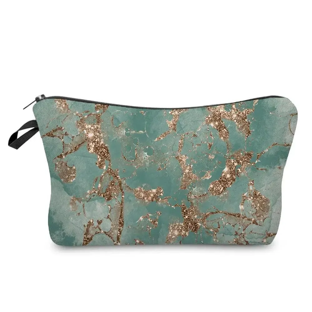 Marble Pattern Abstract Art Makeup Bag Eco-Friendly Cosmetic Organizer