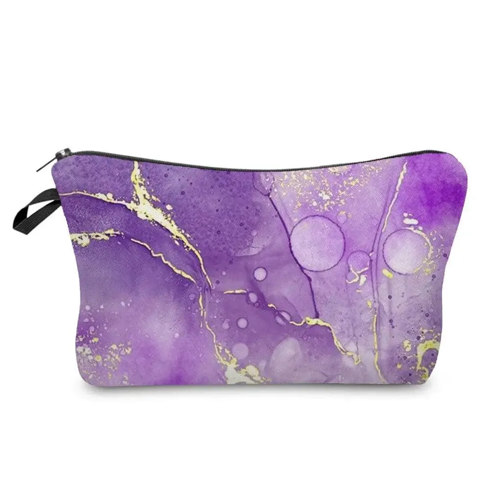 Marble Pattern Abstract Art Makeup Bag Eco-Friendly Cosmetic Organizer