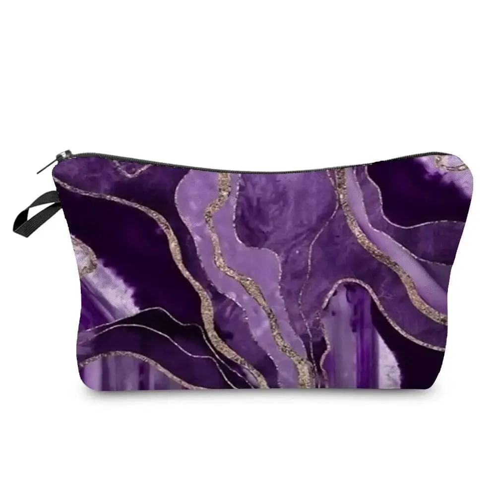 Marble Pattern Abstract Art Makeup Bag Eco-Friendly Cosmetic Organizer