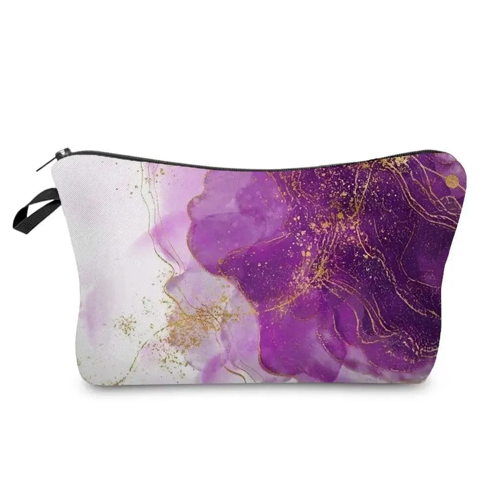 Marble Pattern Abstract Art Makeup Bag Eco-Friendly Cosmetic Organizer