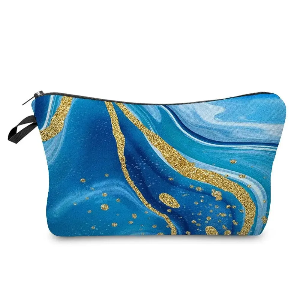 Marble Pattern Abstract Art Makeup Bag Eco-Friendly Cosmetic Organizer