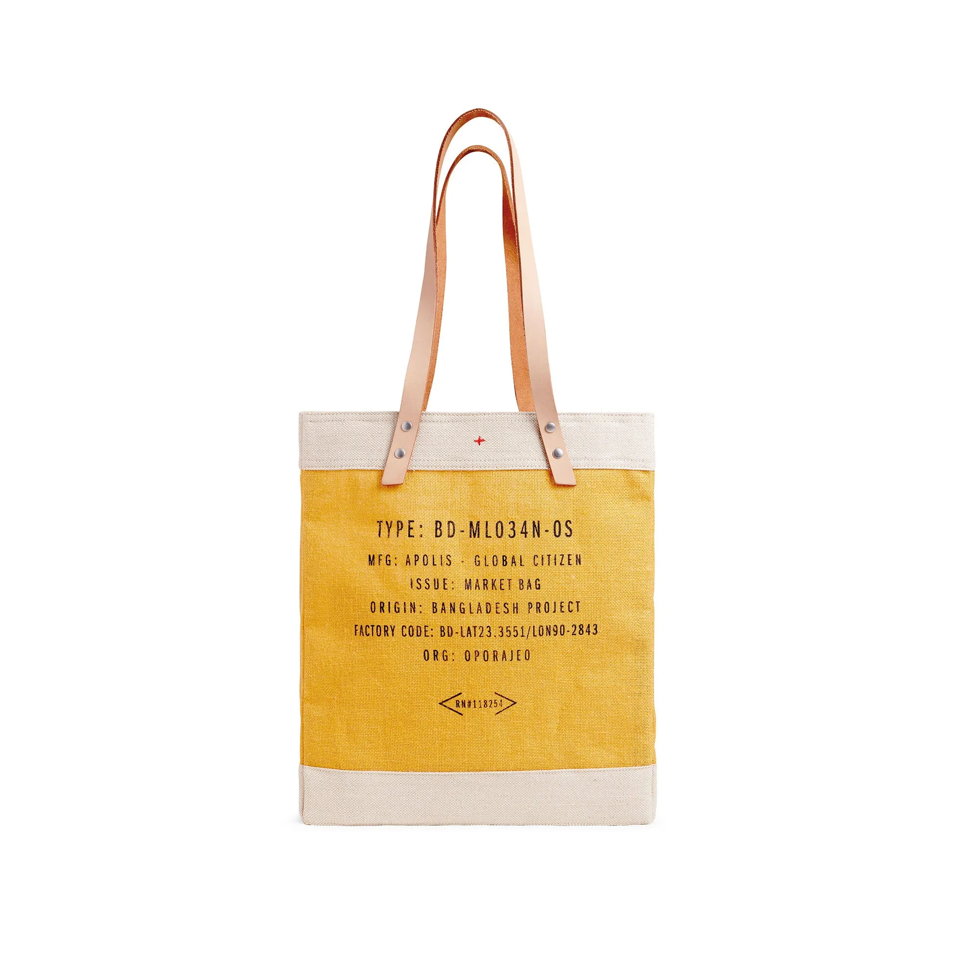 Market Tote in Gold Wildflower by Amy Logsdon