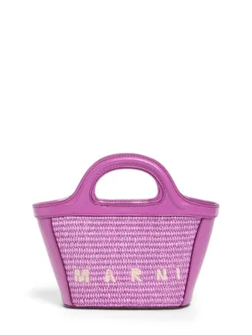 Marni Junior   Tropicalia top handle bag w/ logo 