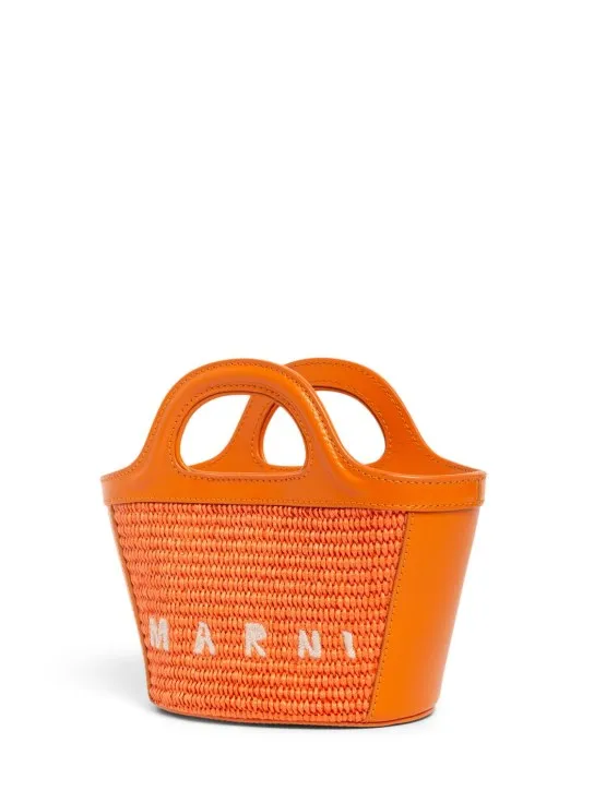 Marni Junior   Tropicalia top handle bag w/ logo 