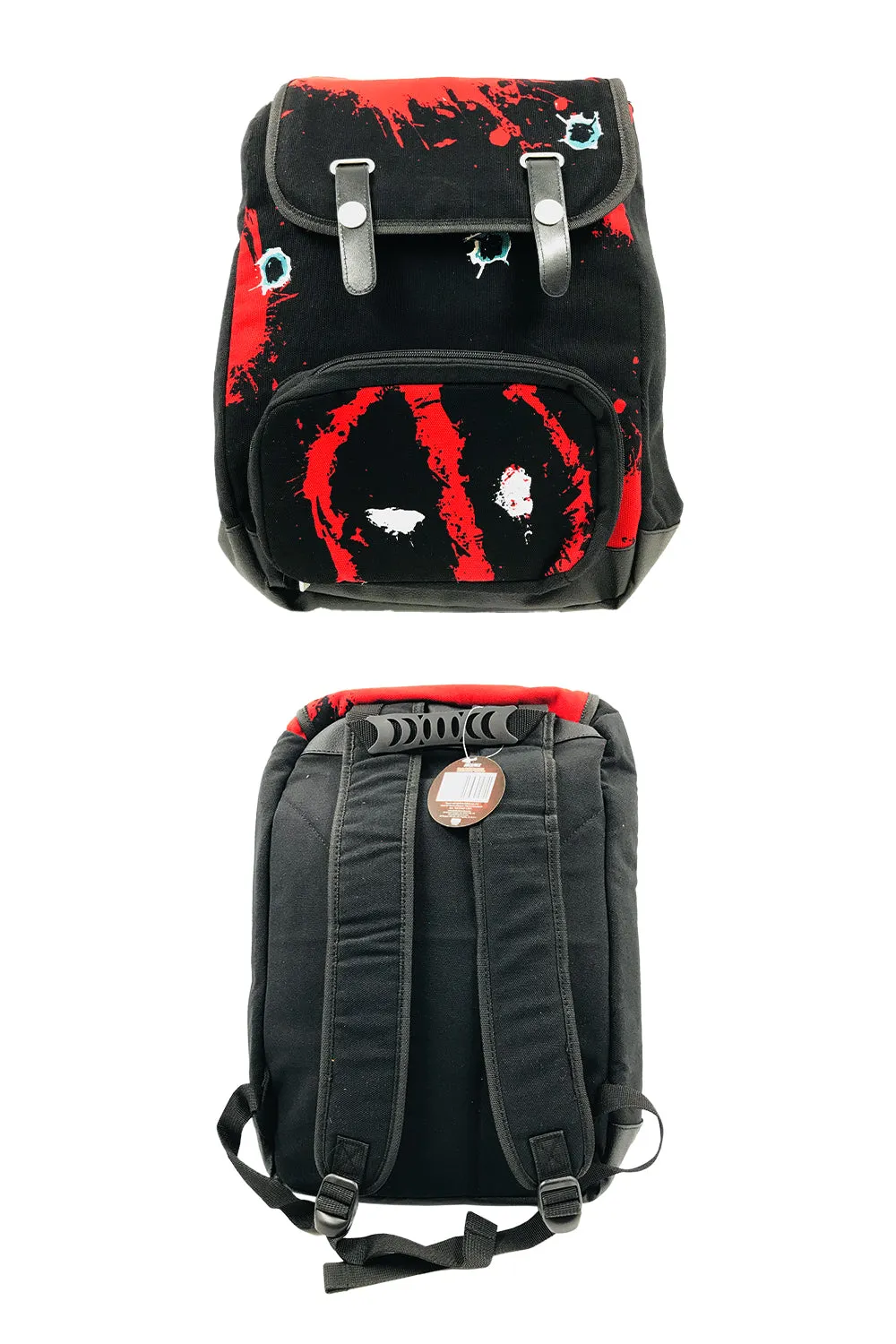 Marvel Deadpool Twelve Bullets Canvas Backpack