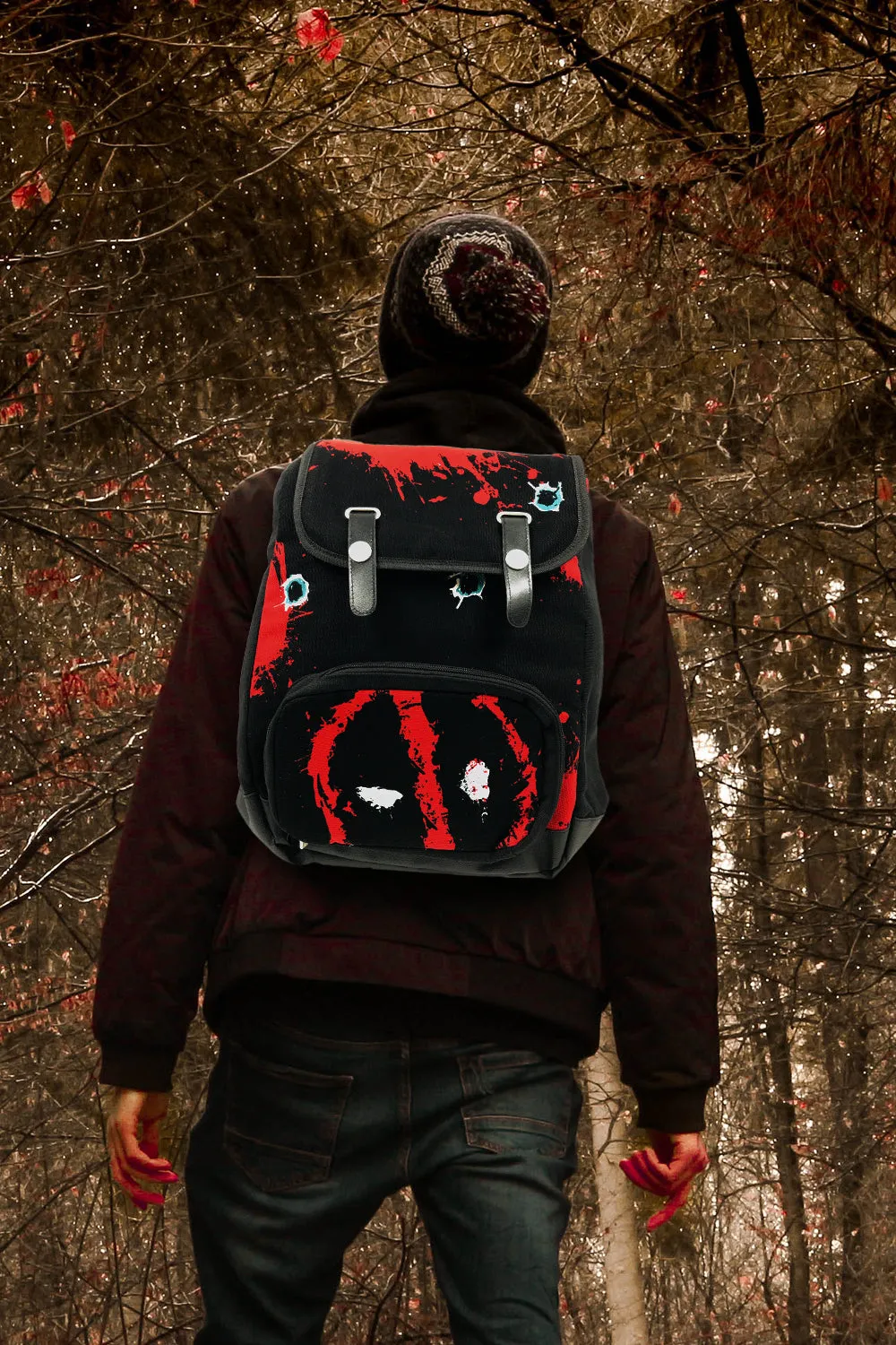 Marvel Deadpool Twelve Bullets Canvas Backpack