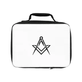 Master Mason Blue Lodge Lunch Bag - Black & White