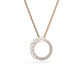 Matrix Rose Gold-tone White Crystal Pearl Pendant 5692265