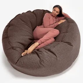 Mega Mammoth Bean Bag Sofa - Interalli Wool Brown