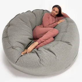 Mega Mammoth Bean Bag Sofa - Interalli Wool Silver