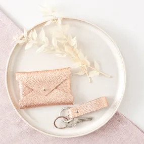 Metallic Leather Card Holder