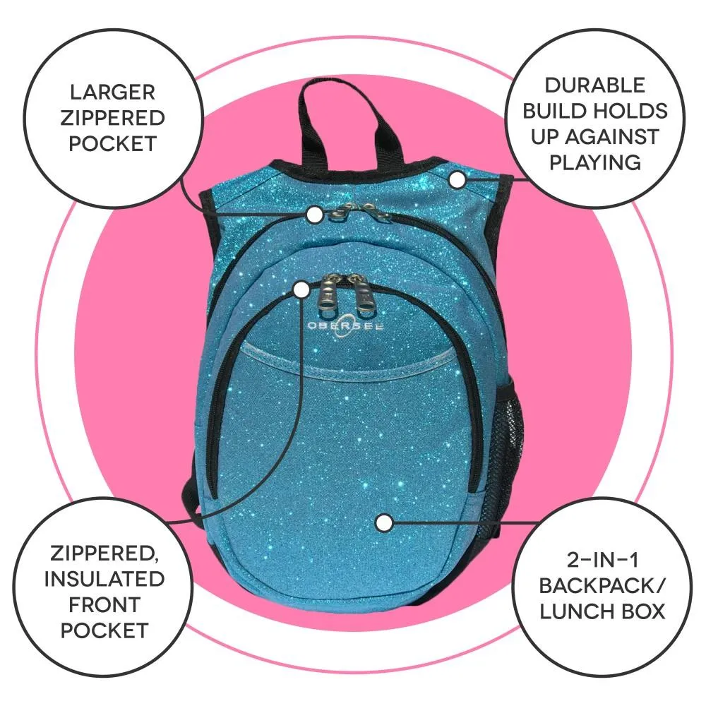 Mini Preschool Backpack for Girls with Built-in Accessories