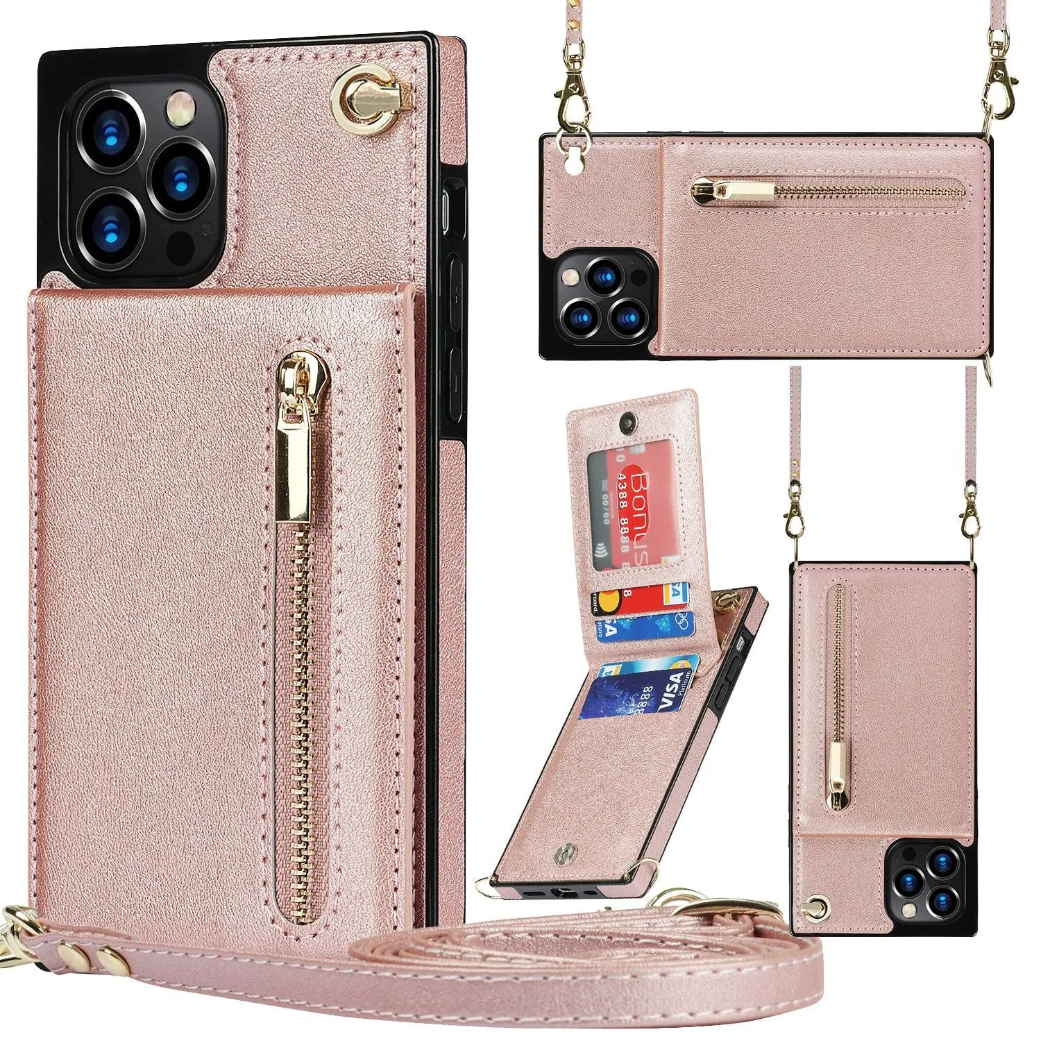 Mobile Phone Case Leather Case Messenger Protective Cover