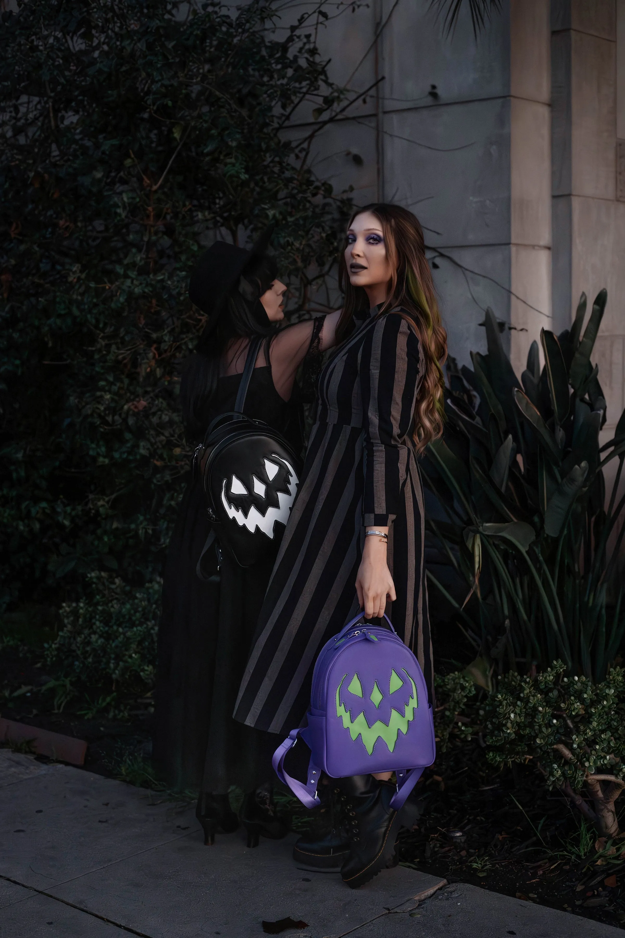 Monochrome Haunted Hallows Backpack