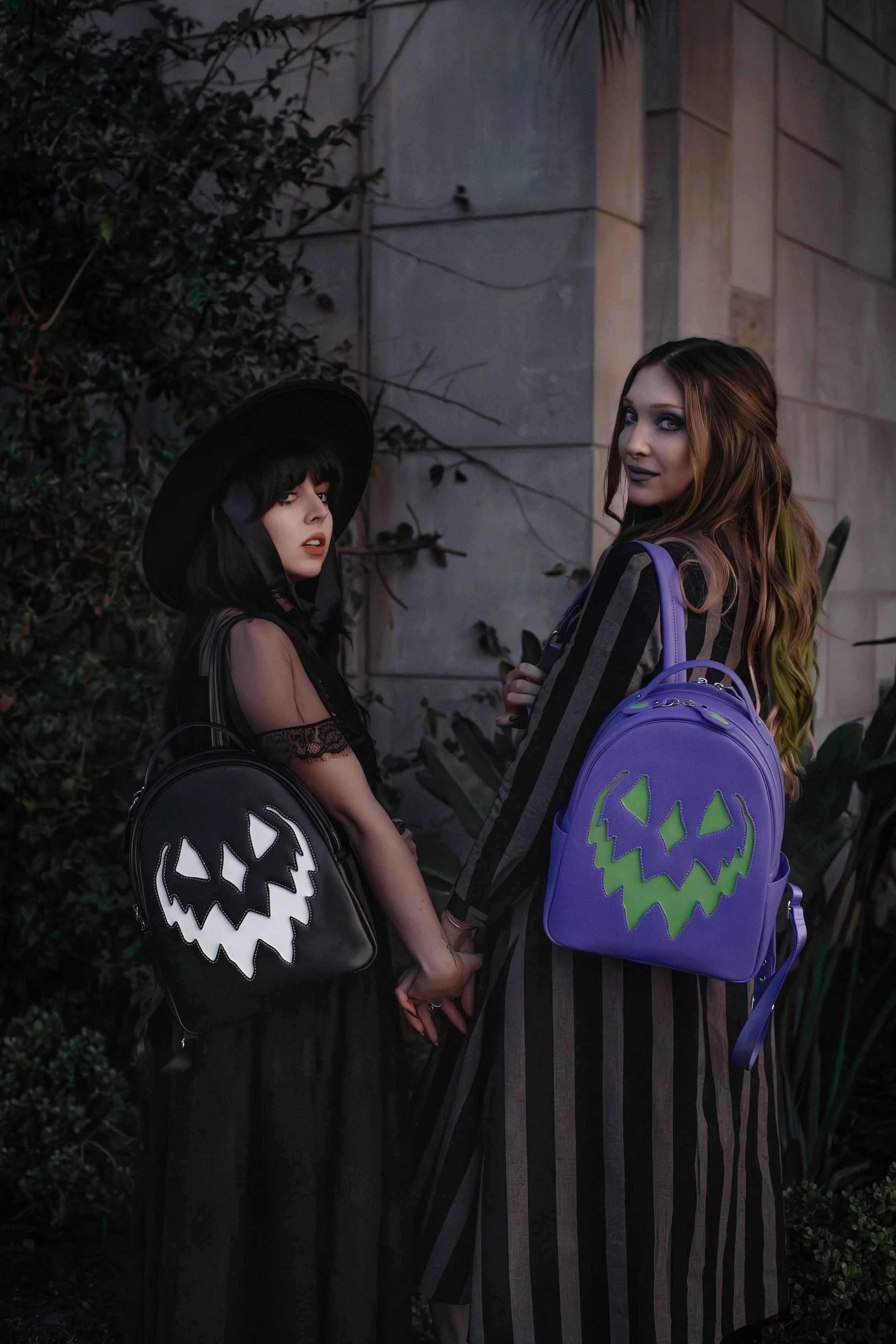 Monochrome Haunted Hallows Backpack