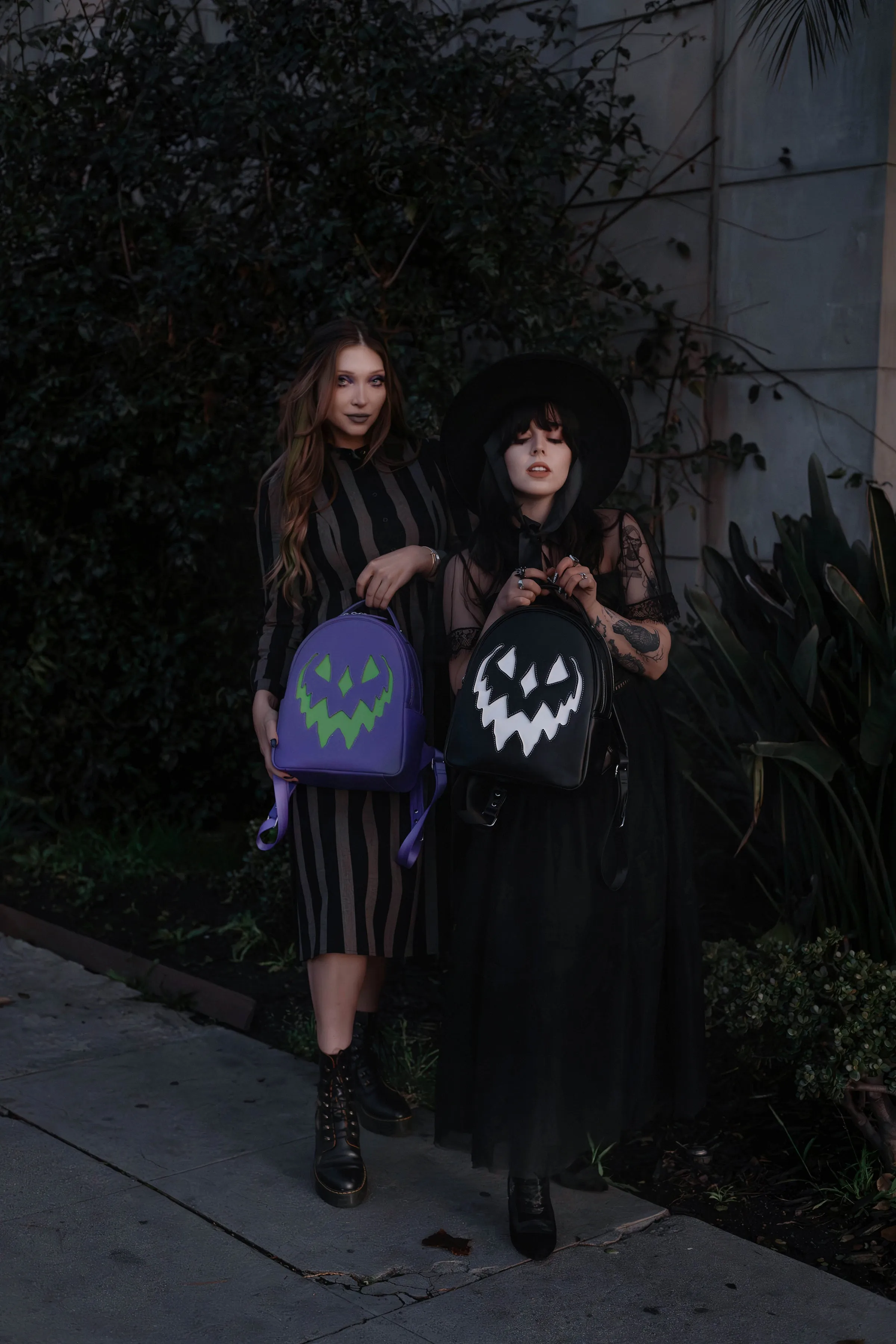 Monochrome Haunted Hallows Backpack