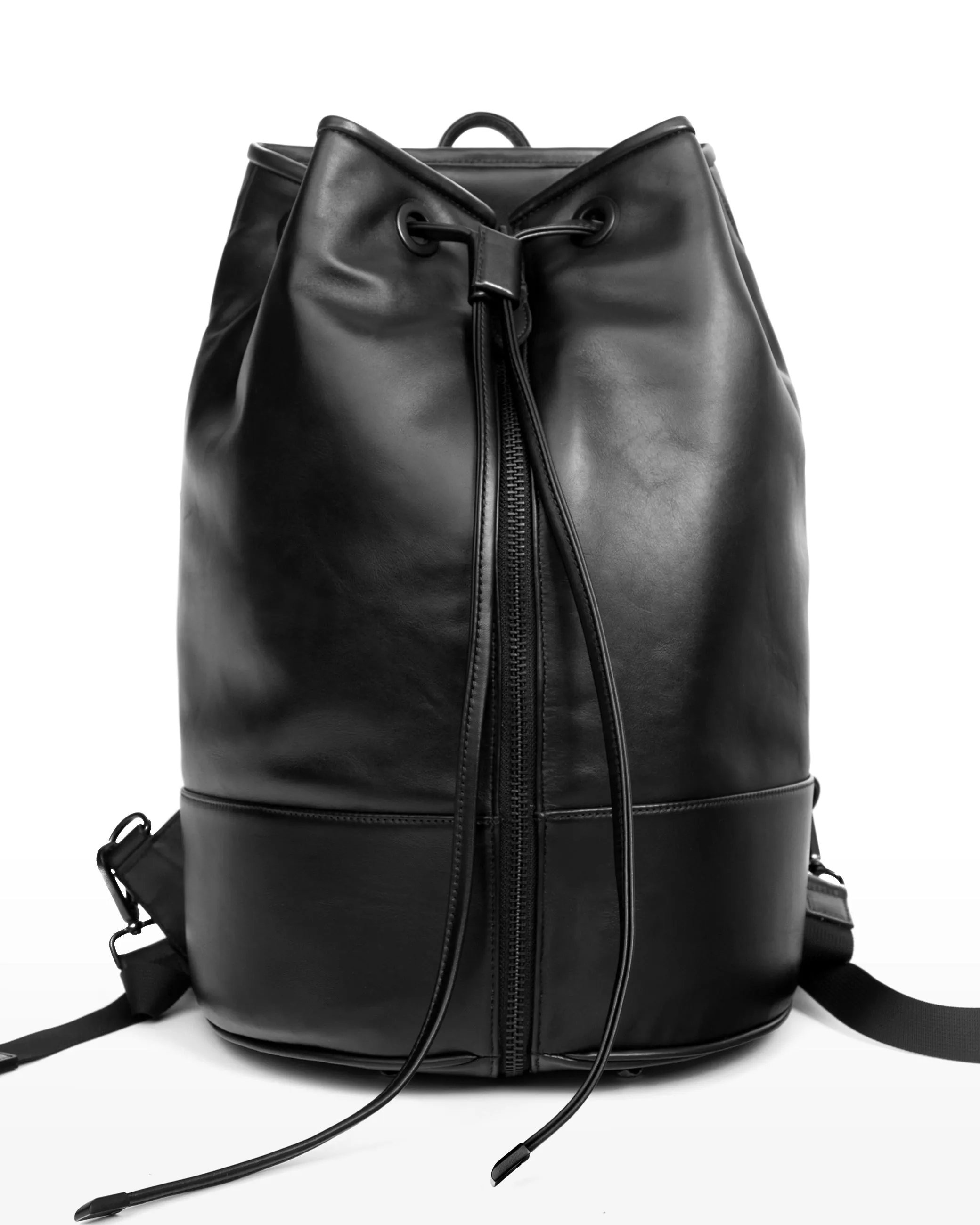 MORPHOSIX LUX UTILITY LEATHER BAG RAVEN BLACK