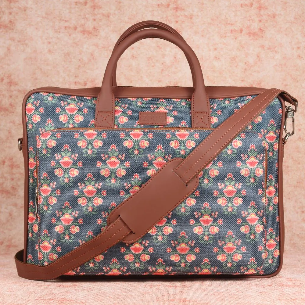 Mughal Garden Print Laptop Bag