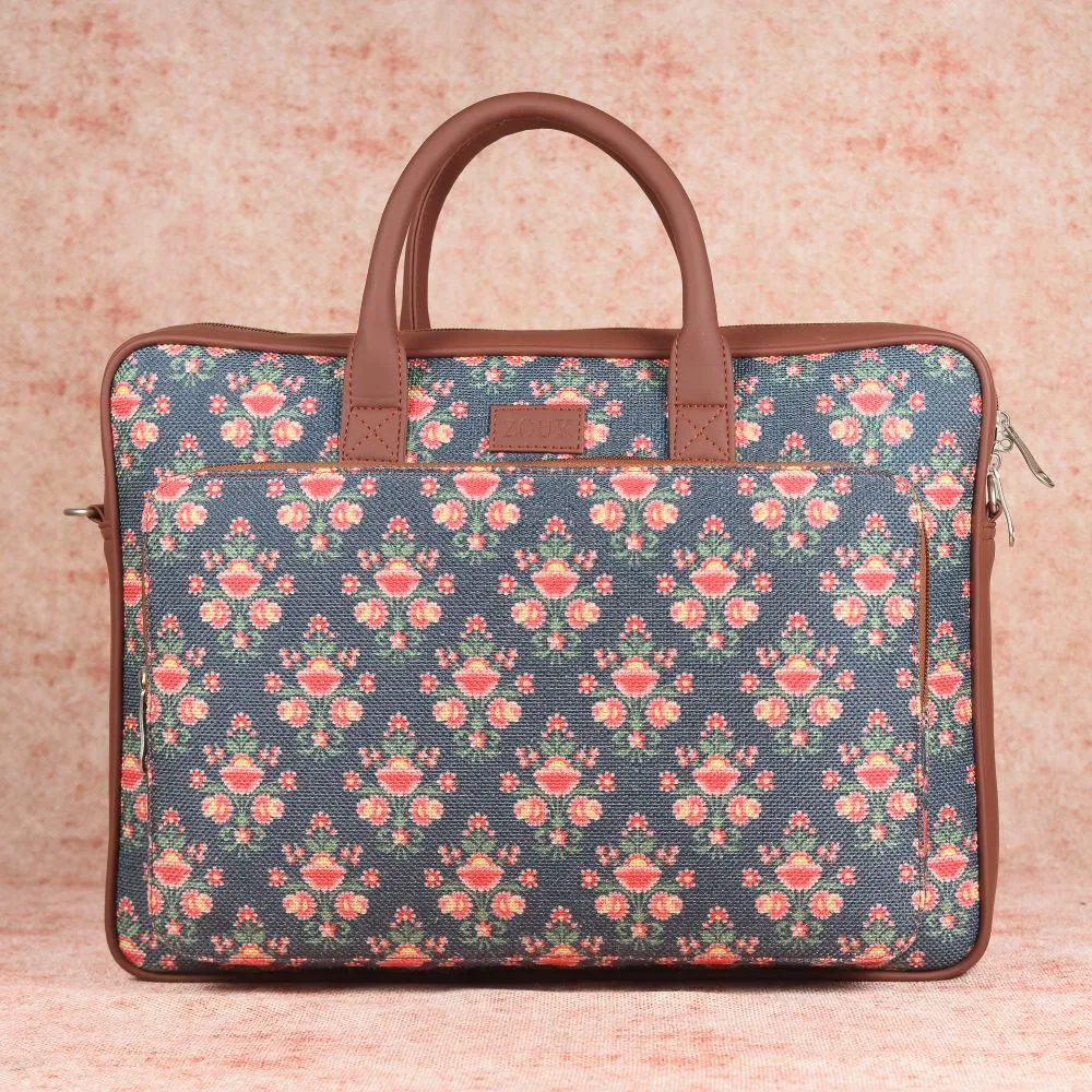 Mughal Garden Print Laptop Bag