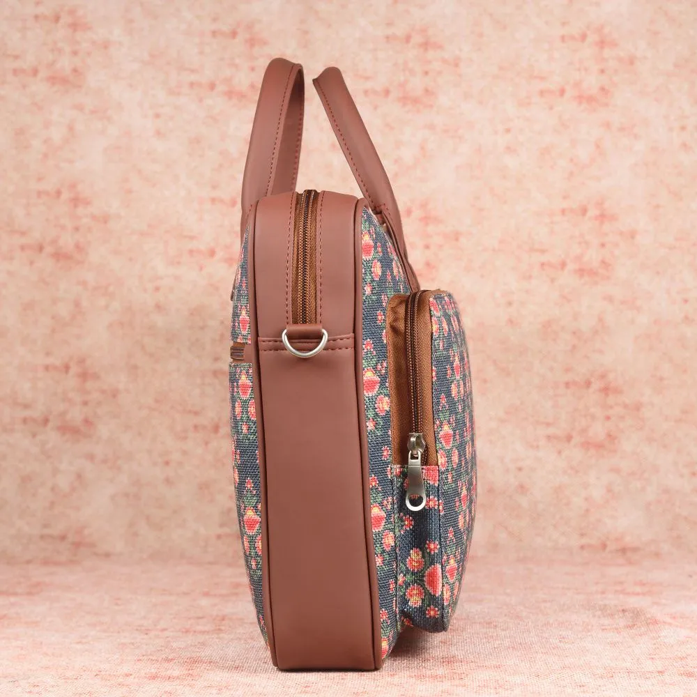 Mughal Garden Print Laptop Bag