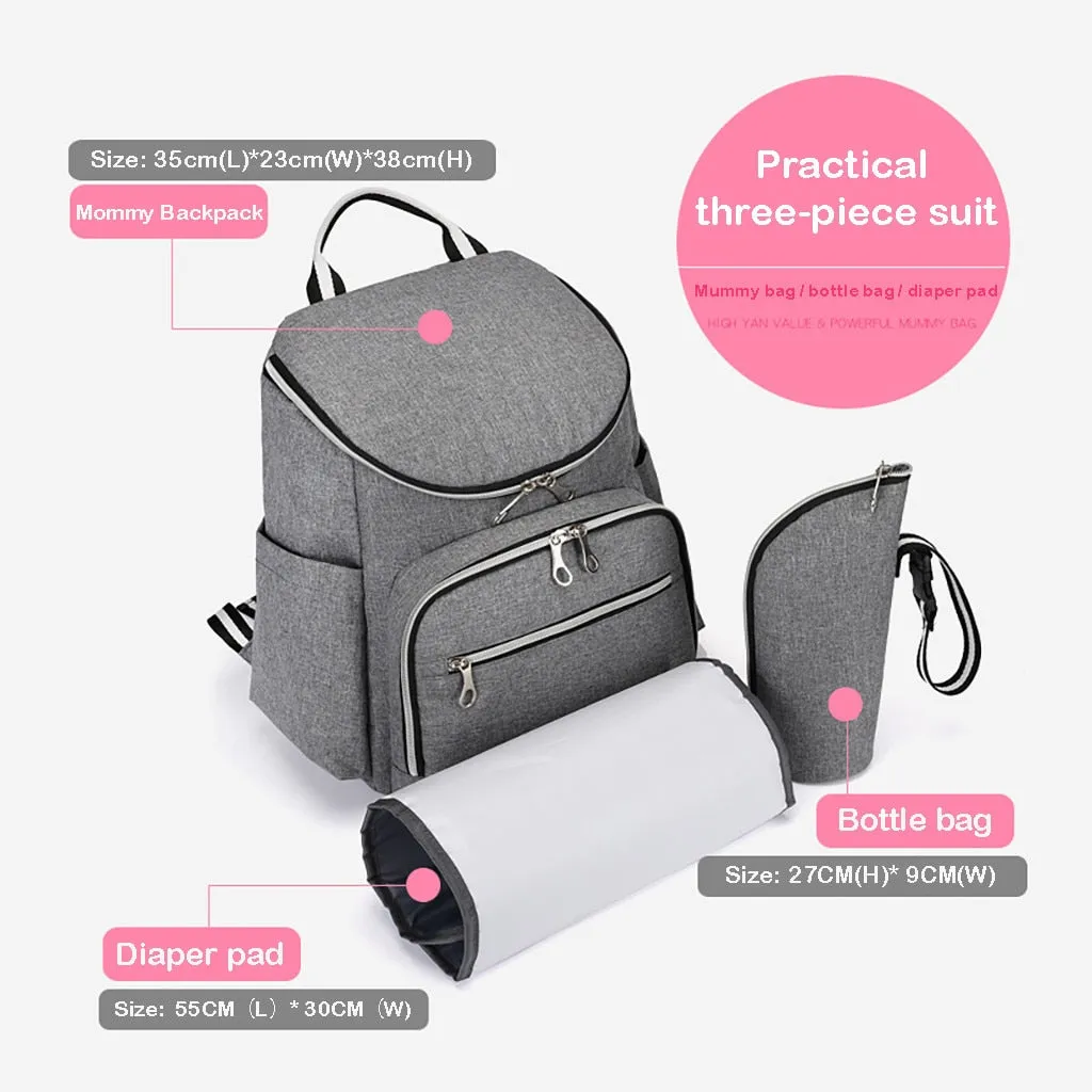 Multipurpose Diaper Bag With USB