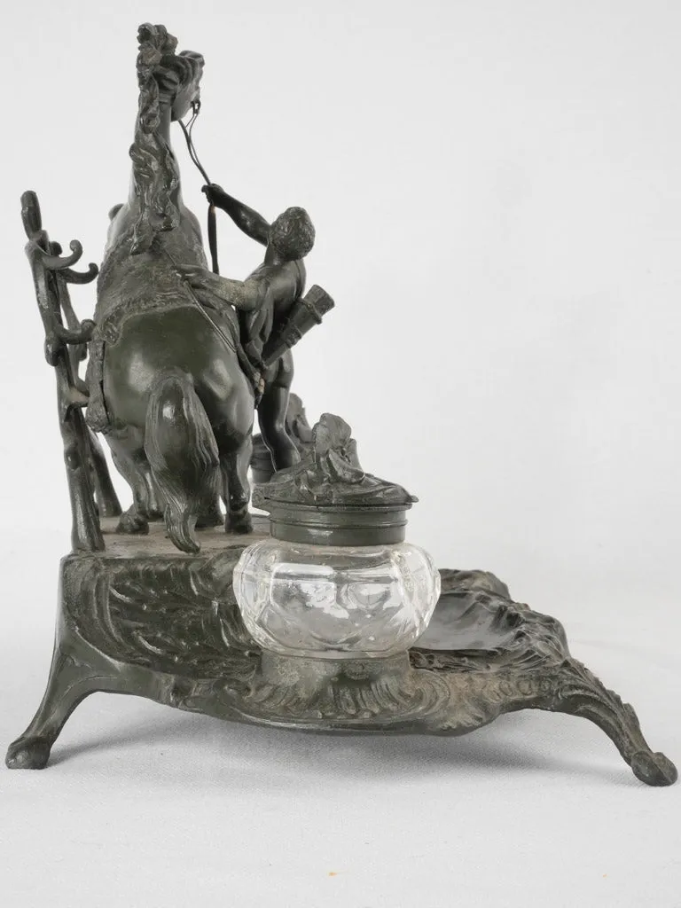 Napoleon III inkwell - 19th century - Valkyrie 9¾" x 11¾"