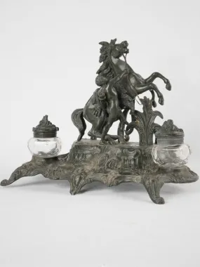 Napoleon III inkwell - 19th century - Valkyrie 9¾" x 11¾"