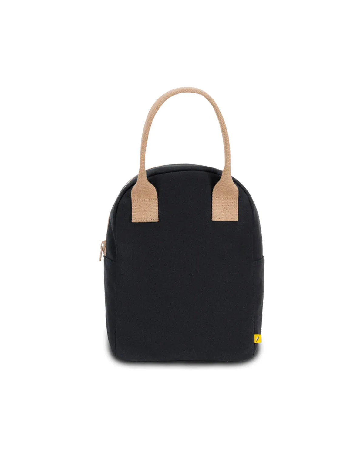 Organic Cotton Canvas Lunch Bag - Black <br> Fluf