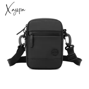 Outdoor Casual Men Single Shoulder Crossbody Bag Luxury Fashion Travel Mini Chest Bag Nylon Fanny Pack USB Headphone Jack