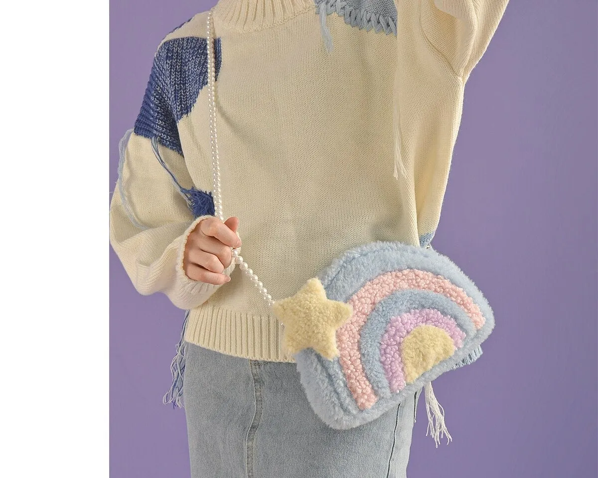 Pastel Rainbow Cloud Purse