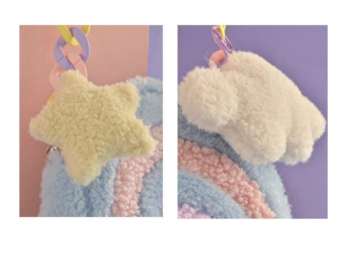 Pastel Rainbow Cloud Purse