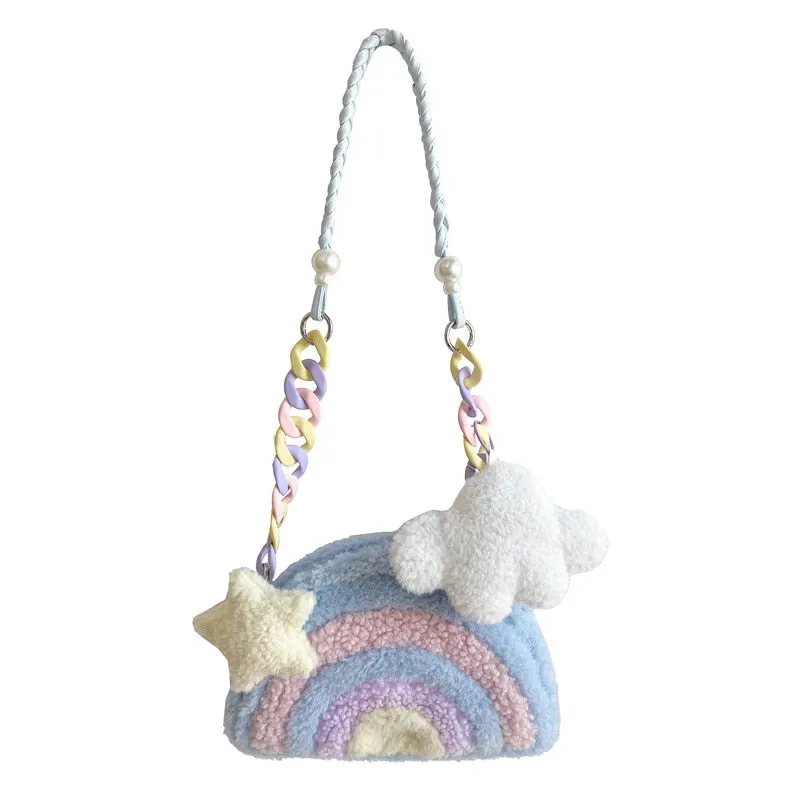 Pastel Rainbow Cloud Purse