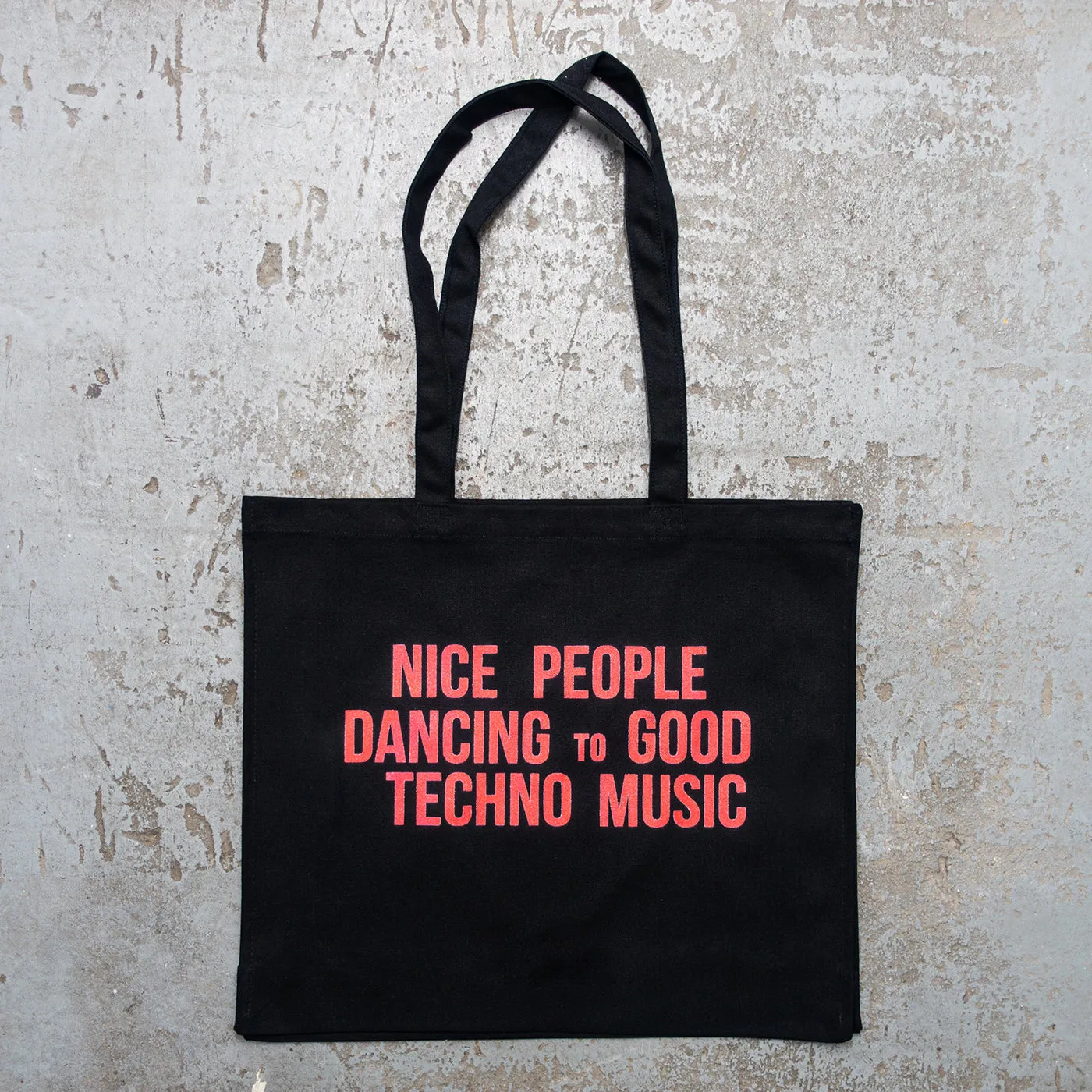 Peoples Techno - Gusset Tote Bag - Black