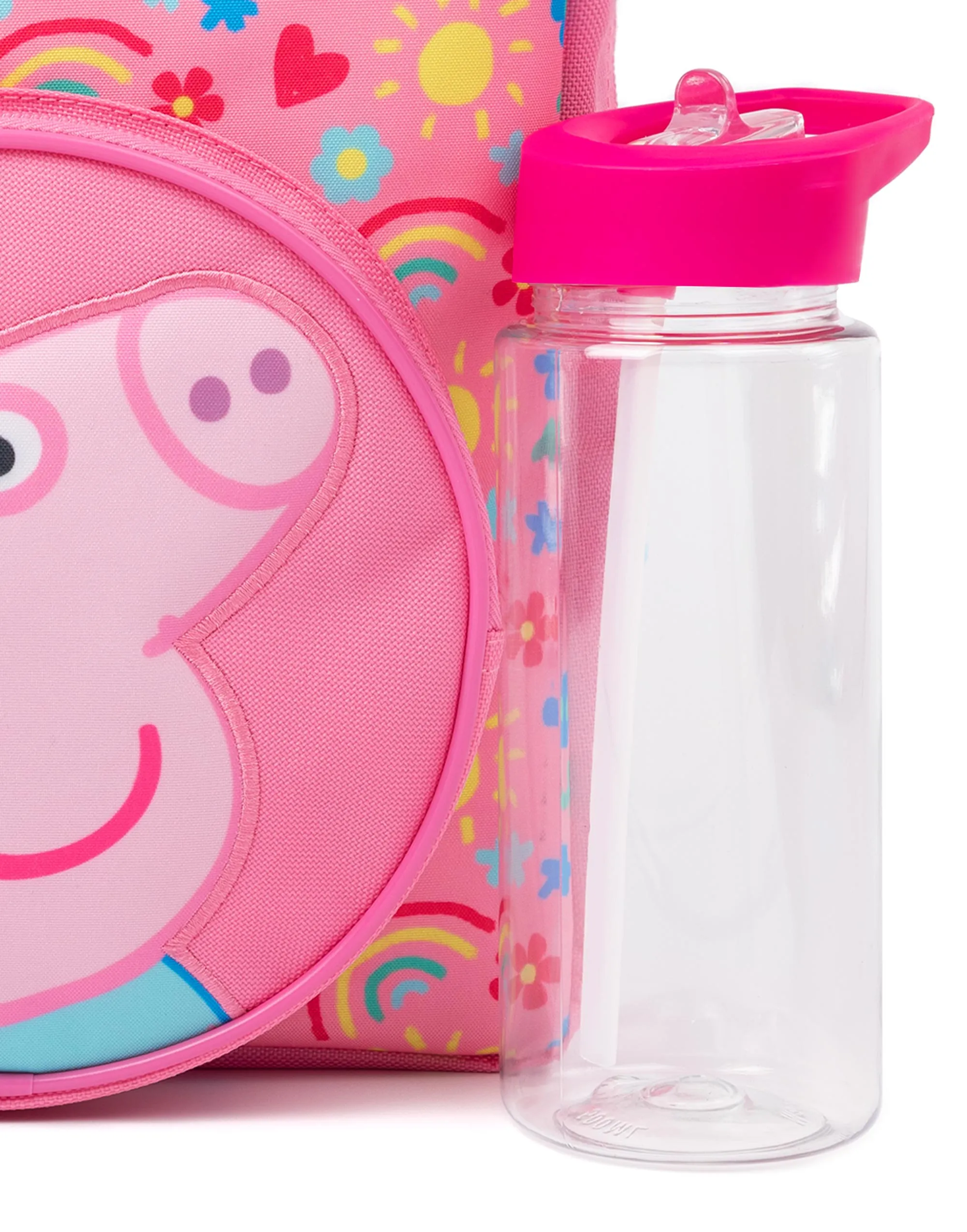 Peppa Pig Kids Pink 4 Piece Backpack Set