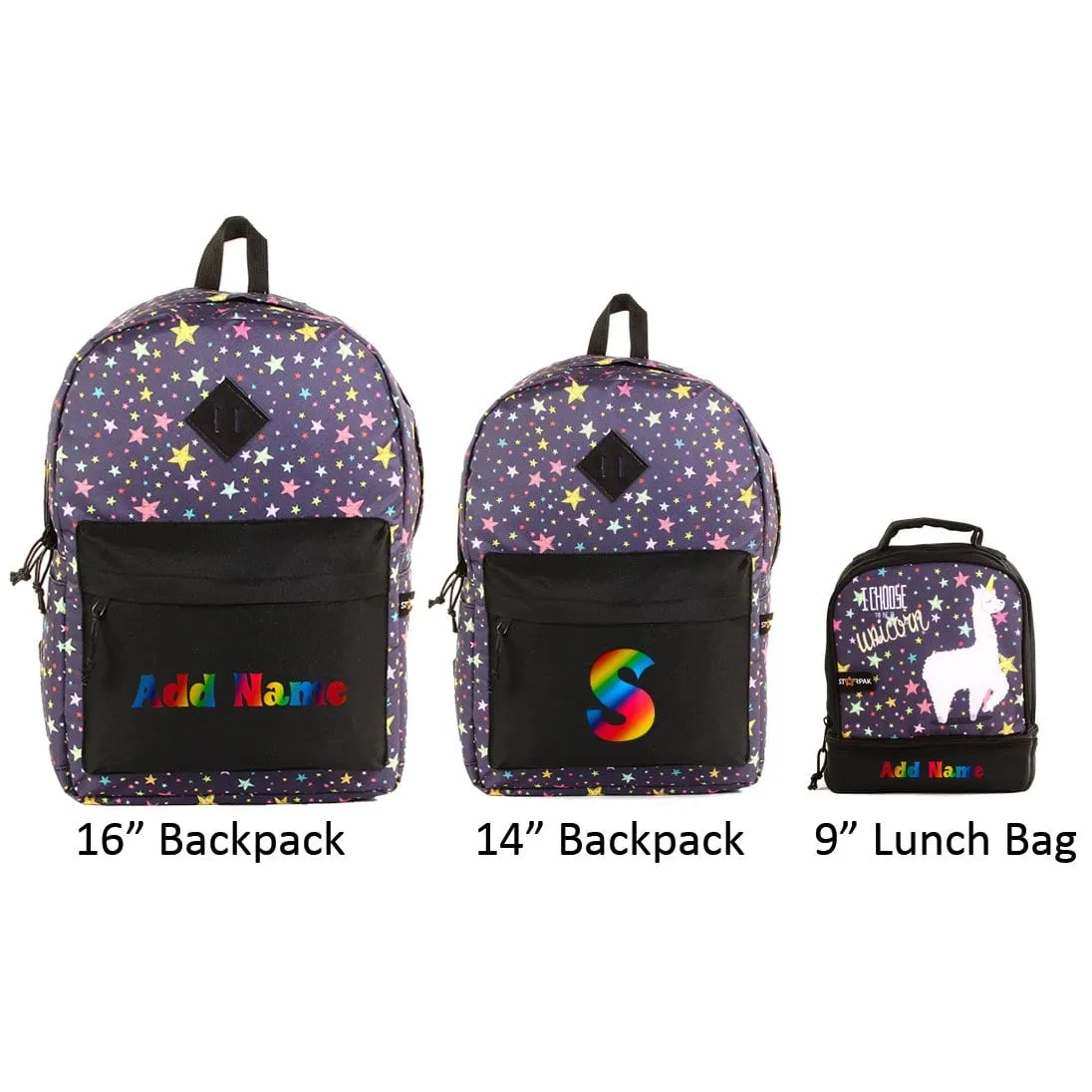 Personalized School Backpack or Lunch Bag - Llama