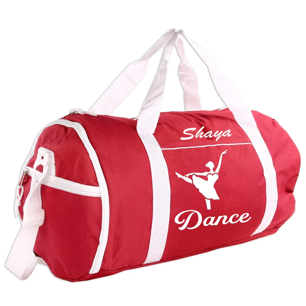 Personalized Sport/Gym Roll Duffel Bag - Dance (Available in 4 Colors)